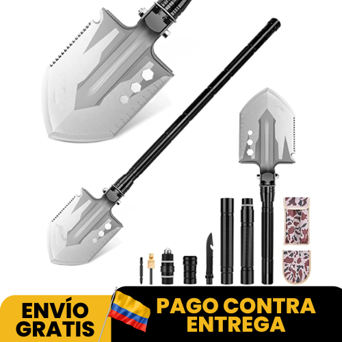 Pala Táctica Militar Strong Blade 10 en 1 - ¡Con Envío Gratis y Pago Contra Entrega!